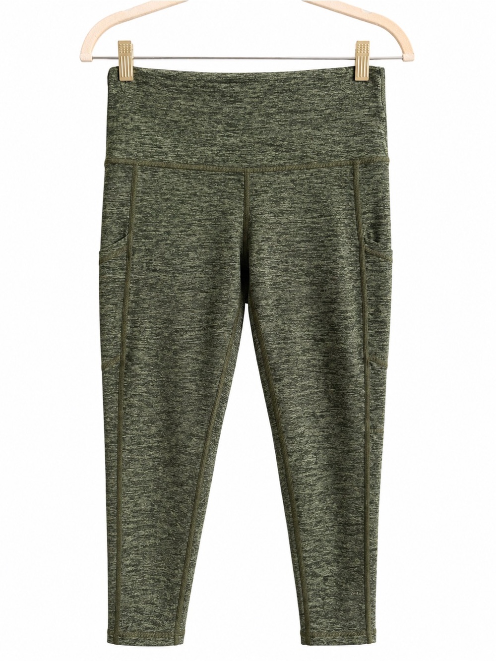 Offline by Aerie High-Waist Olive Green Active Leggings with Pockets Size L
